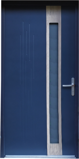 Porte d’entrée en ACIER/PVC - Mundo P43-B
