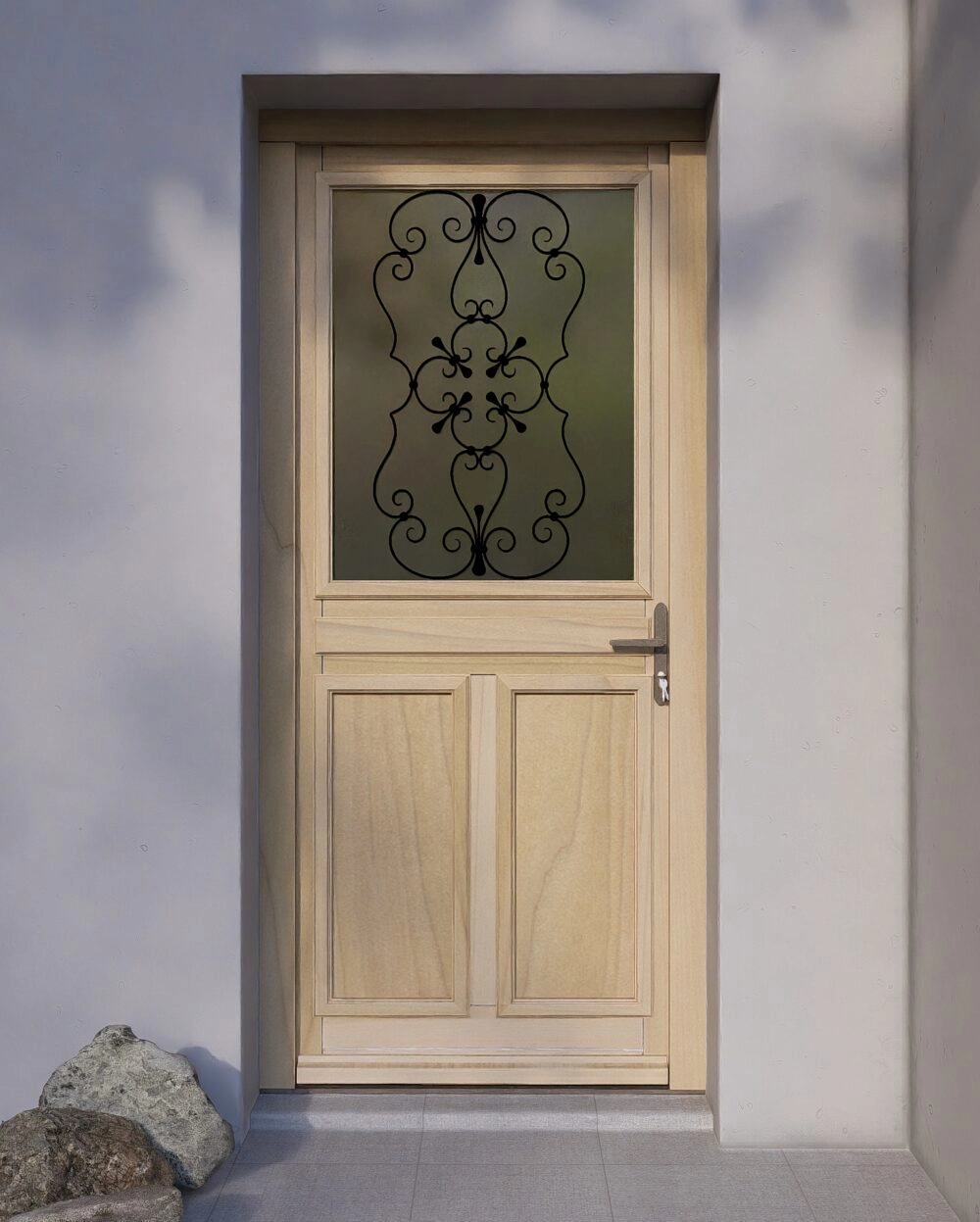 Porte Entrée Bois CAMELIA