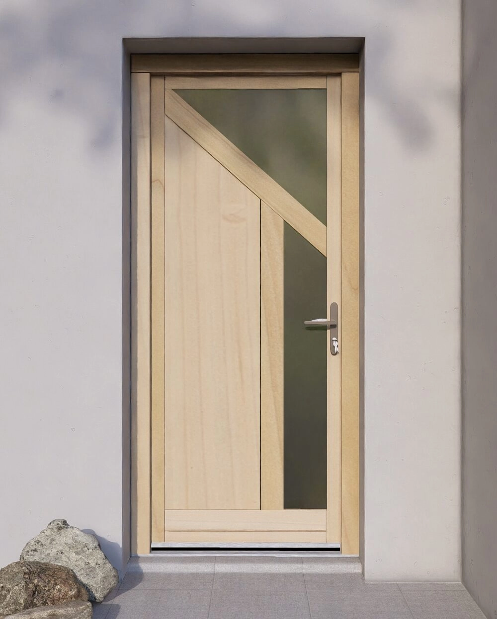 Porte Entrée Bois DALHIA