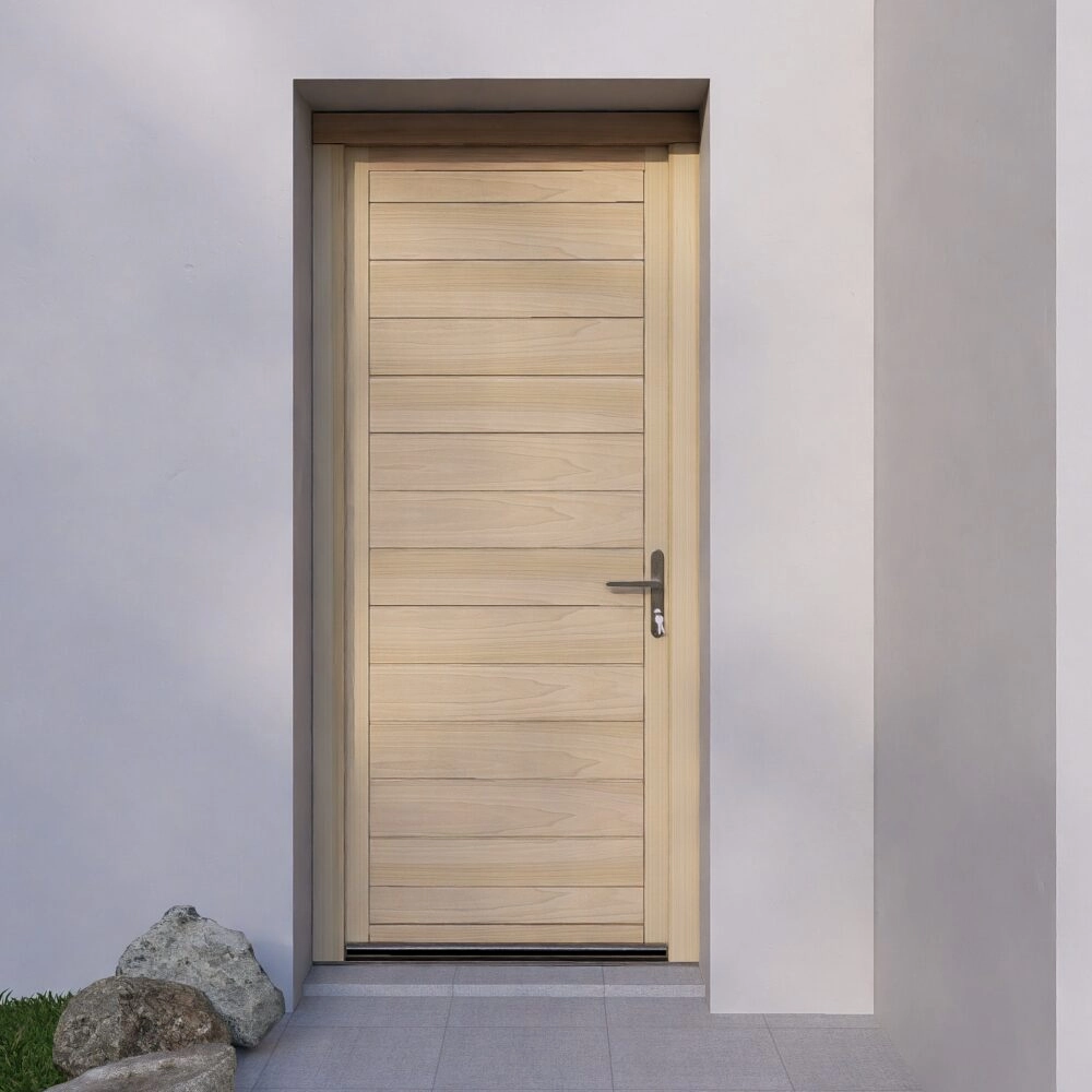 Porte Entrée Bois TULIPE