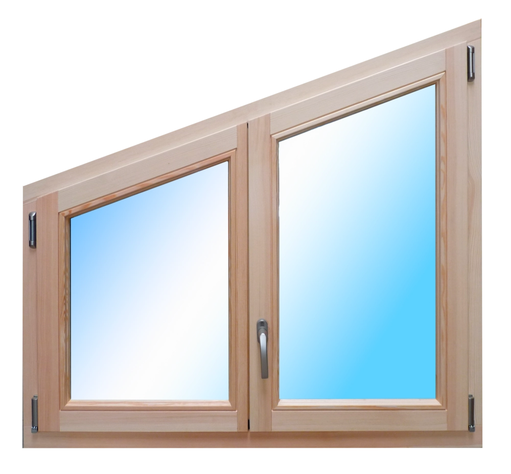 Menuiserie de forme trapèze 2 vantaux