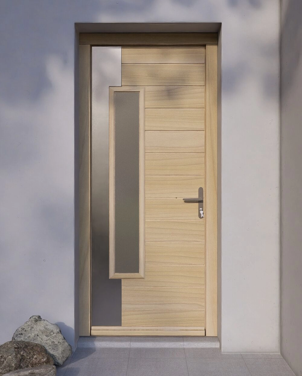 Porte Entrée Bois ORCHIDEE