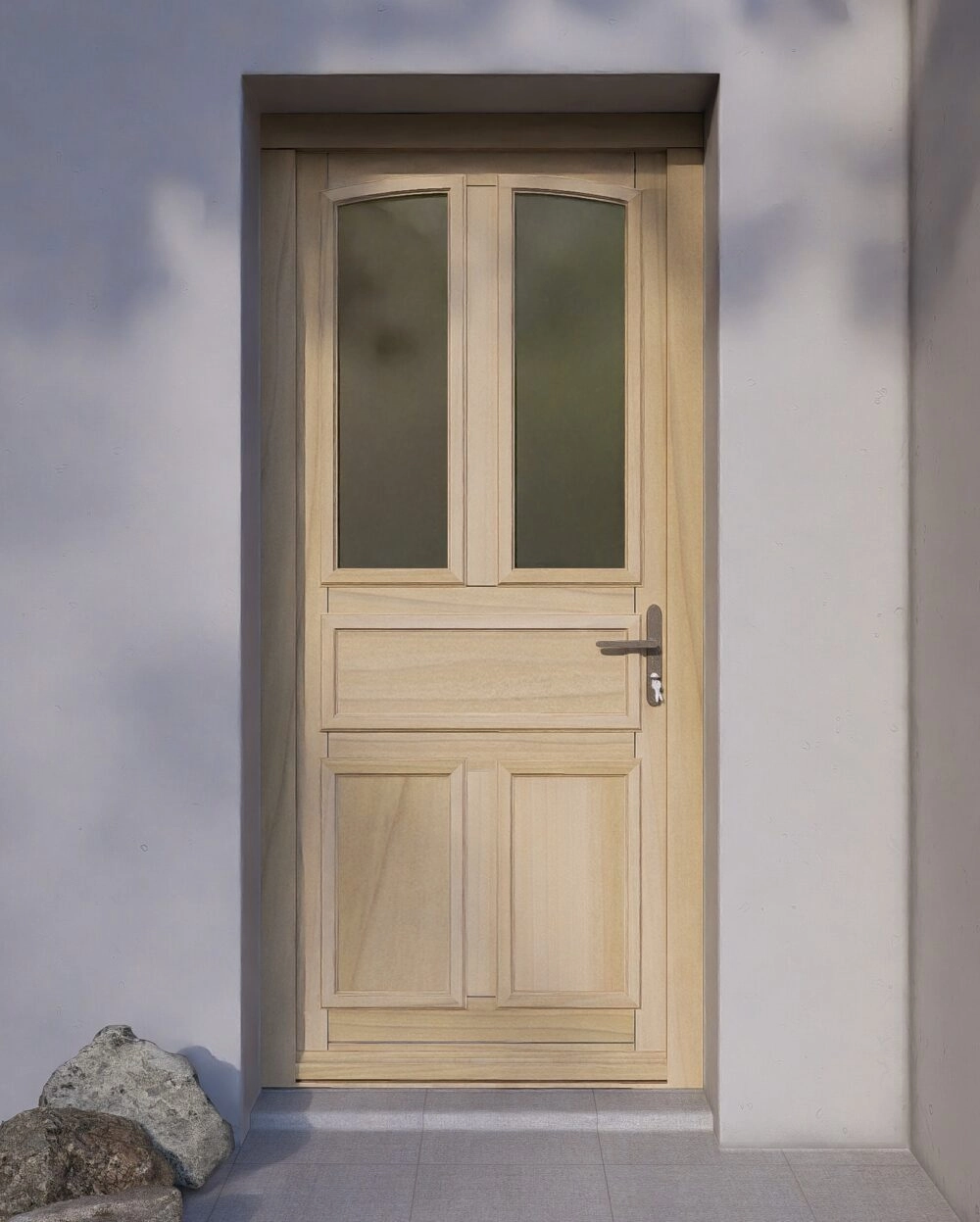 Porte Entrée Bois ROSE