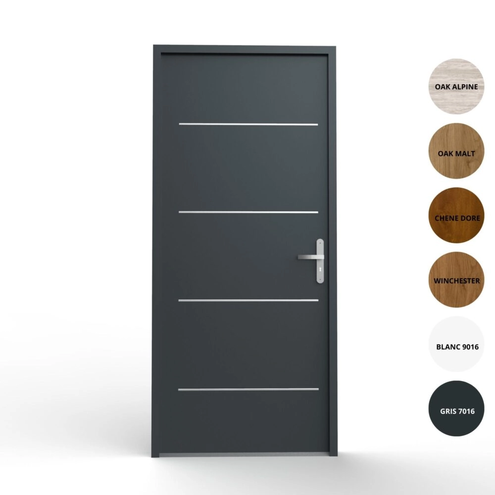 Porte d&rsquo;entrée acier monobloc – UNO