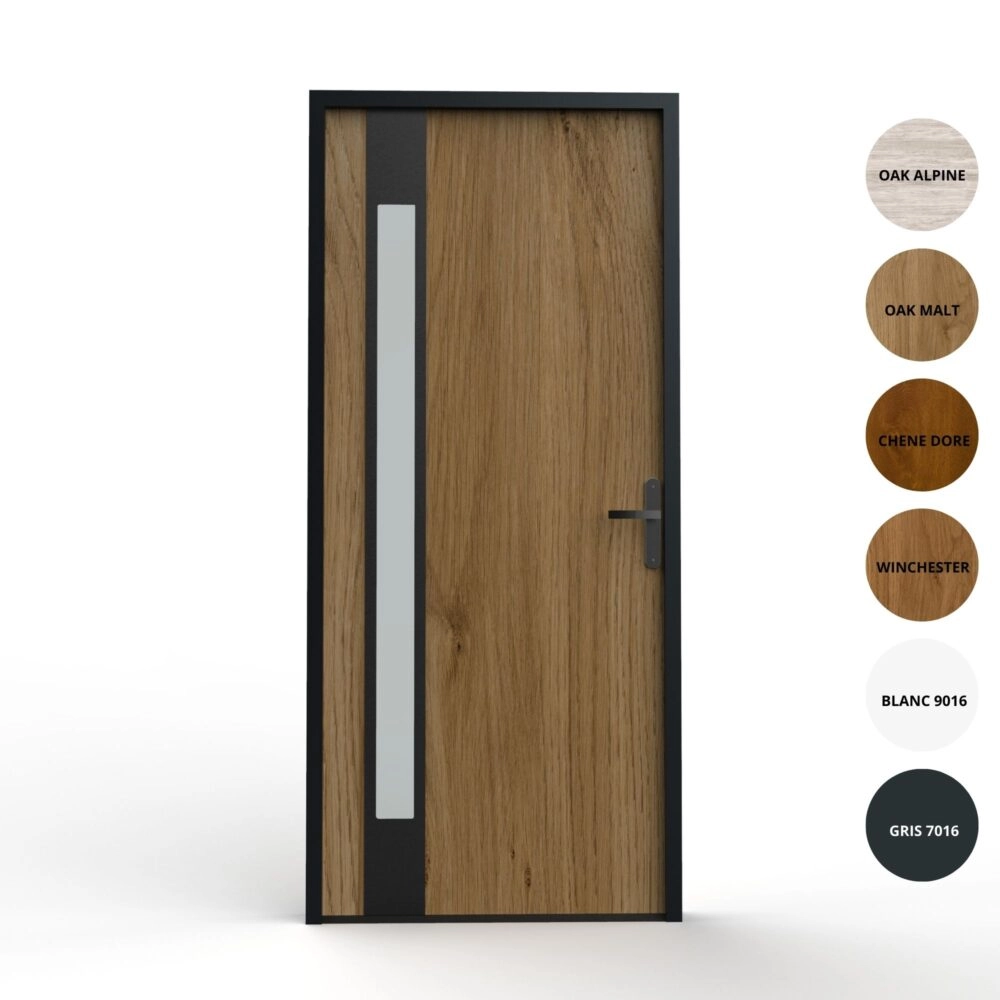 Porte d&rsquo;entrée acier monobloc – UNO