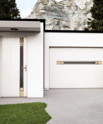 Porte d&rsquo;entrée et porte de garage sectionnelle design – UNO